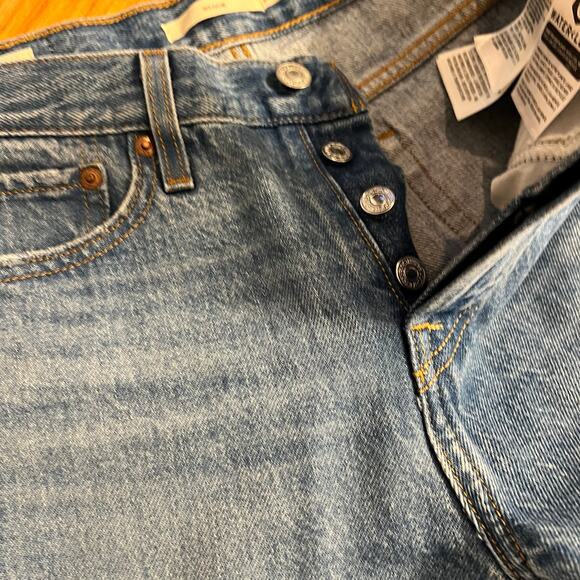 Levi’s Wedgie Jeans Womens 25 Button Fly Premium High Rise Ankle - Picture 2 of 12